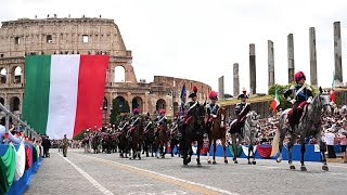 Italia celebra 80 años de República con desfile militar en Roma