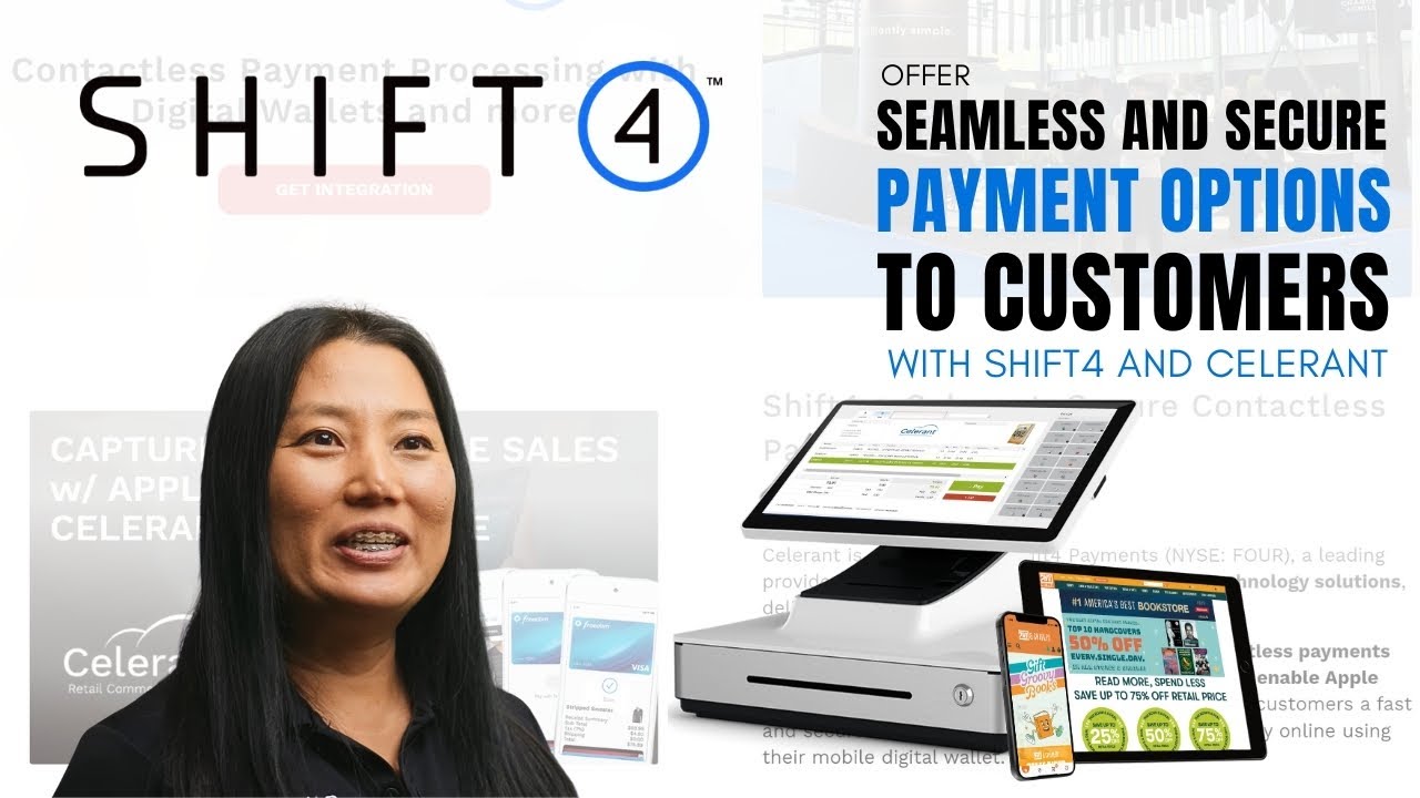 Offer seamless and secure payment options to customers With Shift4 and Celerant