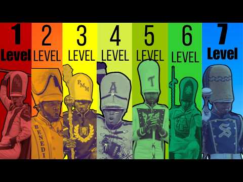 The 7 levels of Marching Bands (HBCUs)