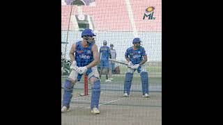 Tristan Stubbs & Rohit Sharma in the nets | Mumbai Indians