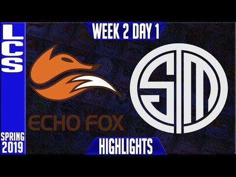 FOX vs TSM Highlights | LCS Spring 2019 Week 2 Day 1 | Echo Fox vs Team Solomid