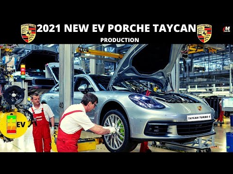 2021 New Porsche Taycan Production Factory, Germany - New Porsche Taycan EV