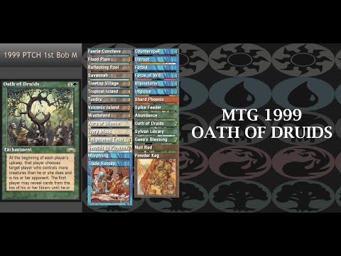 MTG 1999 Pro Tour Chicago 1st Oath of Druids vs 2nd 5 Color Green [ManaLink 3.0]