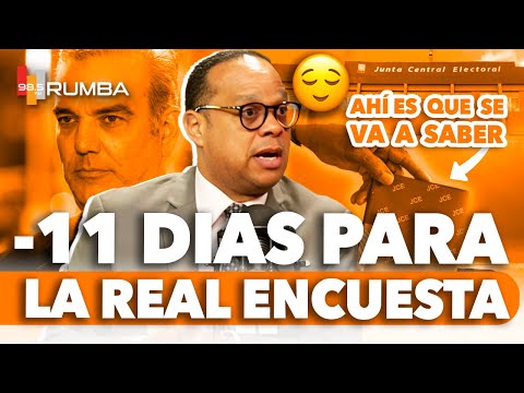 "EMPEZÓ LA CUENTA REGRESIVA PARA LAS VOTACIONES PRESIDENCIALES" ALFREDO DE LA CRUZ