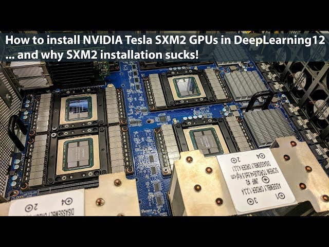 Vídeo relacionado con LLINthy Juego completo de conversión que habilita el factor de forma SXM2 de escritorio GPU V100 a través de PCIe Passthrough con cable incluido y tarjeta de host GPU externa