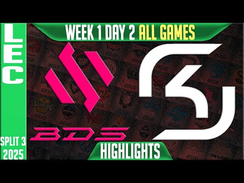 BDS vs SK ALL GAMES Highlights | LEC W1D2 Split 3 | Team BDS vs SK Gaming