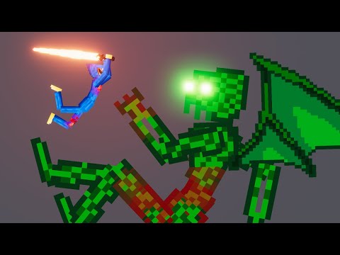 Huggy Wuggy ( Poppy Playtime ) vs Mythical Monster - People Playground 1.22