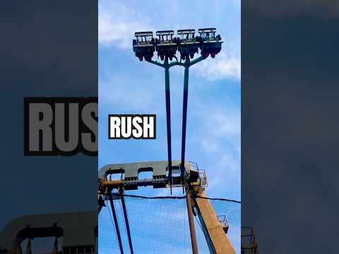 Rush Swing Thrill Ride at Thorpe Park Theme Park ✨🤪 #shorts #thorpepark #thrillride #ride #rush