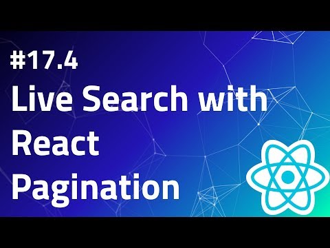17 4 Live Search with React | Pagination | React search component | Search tutorial example