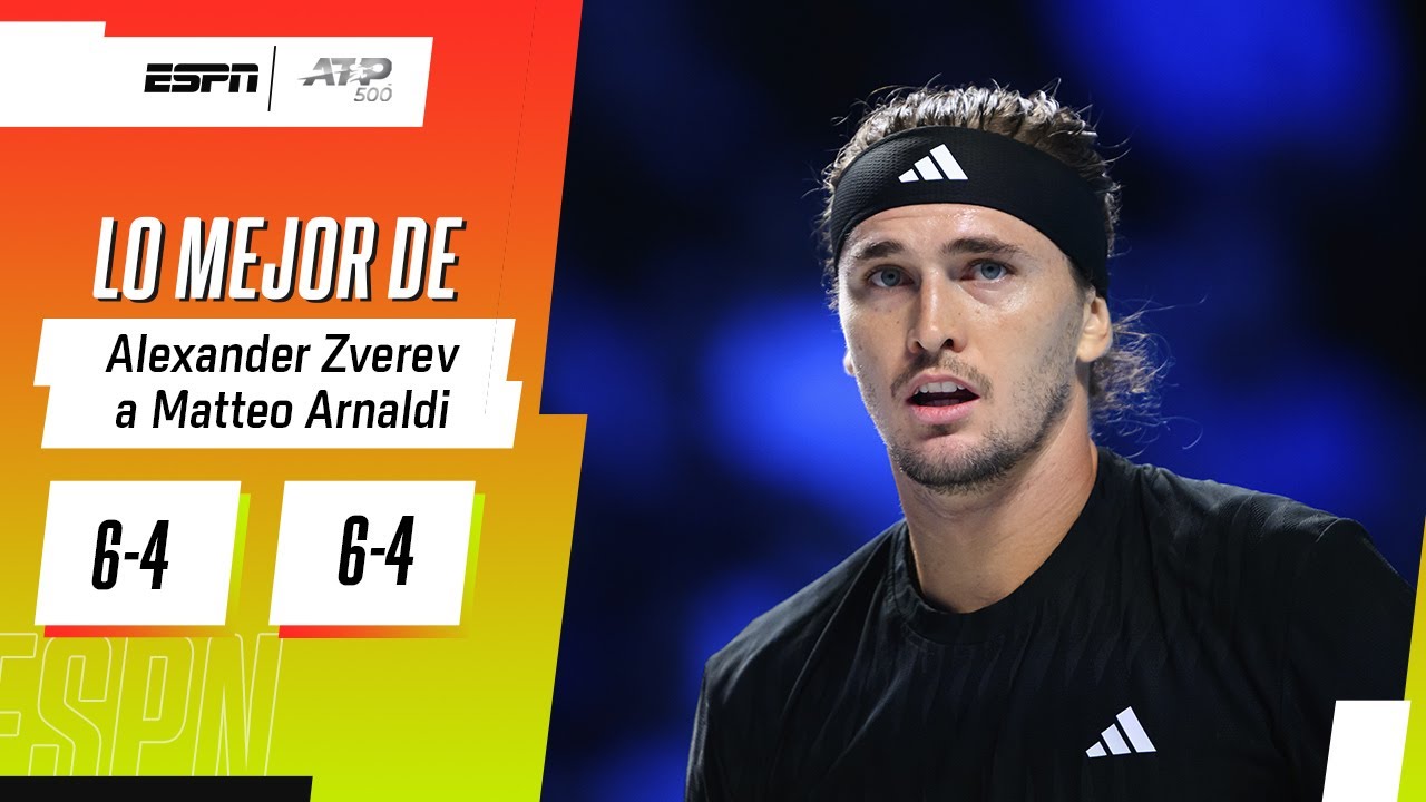 SASCHA ZVEREV NO TUVO PROBLEMAS PARA DEJAR EN EL CAMINO A ARNALDI Y AVANZAR EN VIENA | RESUMEN