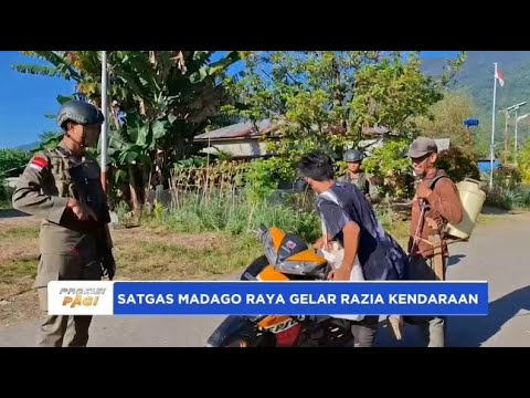SATGAS MADAGO RAYA RAZIA KENDARAAN DI TITIK STRATEGIS