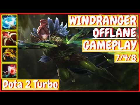 Windranger 7/4/8 [OFFLANE] [Gameplay DOTA 2 Turbo] 7.31