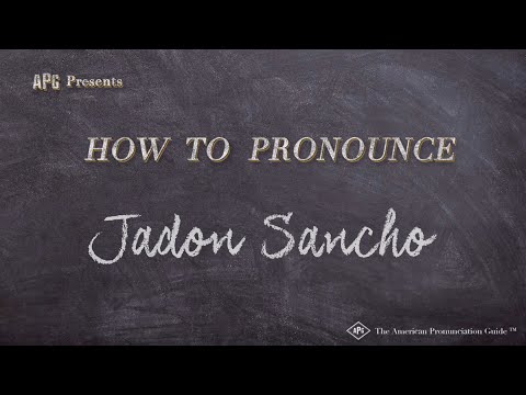 How to Pronounce Jadon Sancho (Real Life Examples!)