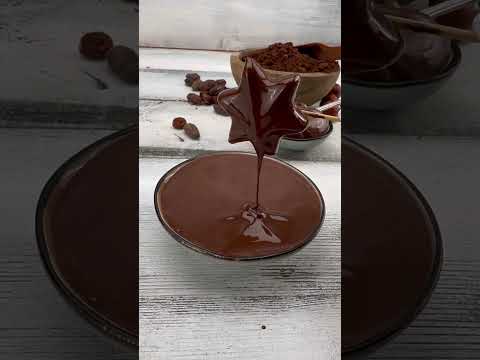 Delicious Chocolate Stars with Milk Jelly! Perfect for any occasion😍 #ChocolateLovers #EasyDessert