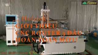Máy CNC Router 3 đầu hoàn toàn mới của Hozltek HT-R3. Ngon bổ rẻ!