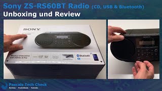 Sony ZS-RS60BT CD und USB Bluetooth Radio ||  Unboxing und Review