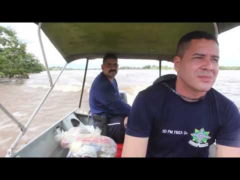 Força Tarefa realiza entrega de mantimentos para ribeirinhos que foram atingidos pela enchente, em Ji-Paraná
