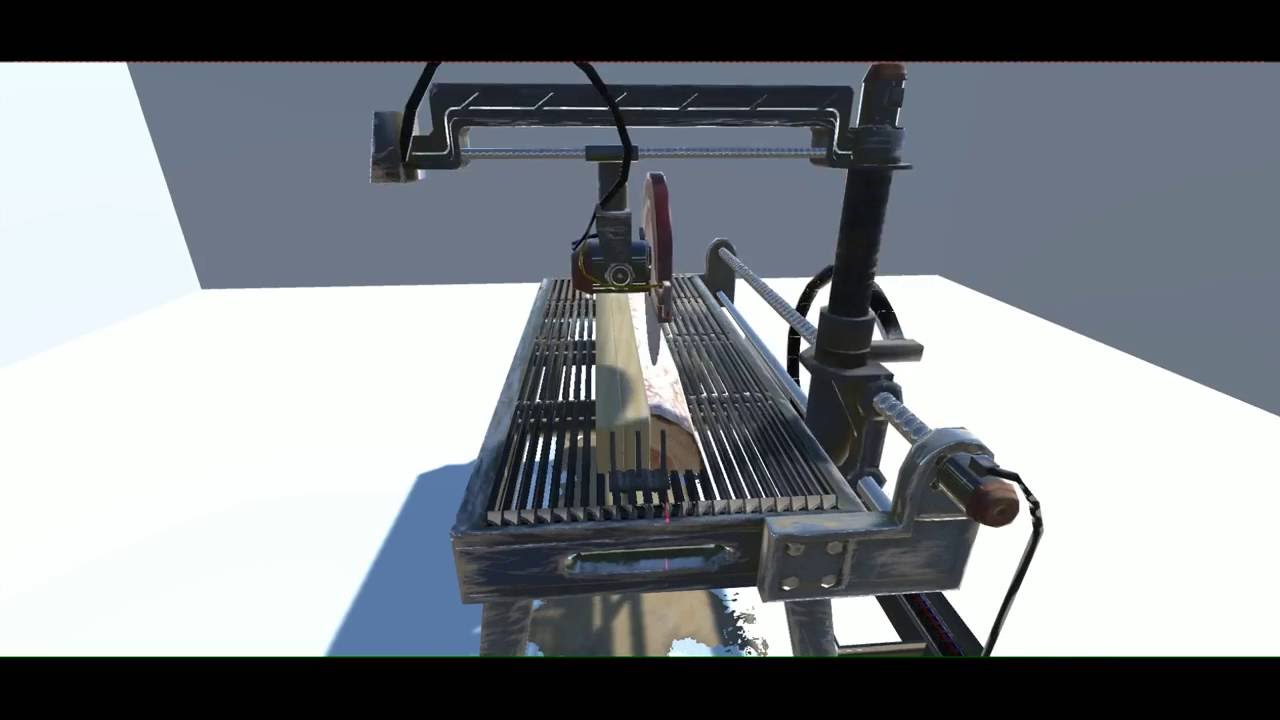 Console Sawmill Animated 3D Model