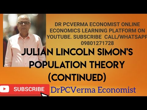 Thumbnail for JULIAN LINCOLN SIMON'S POPULATION  THEORY (CONTINUED) by Julian Lincoln Simon