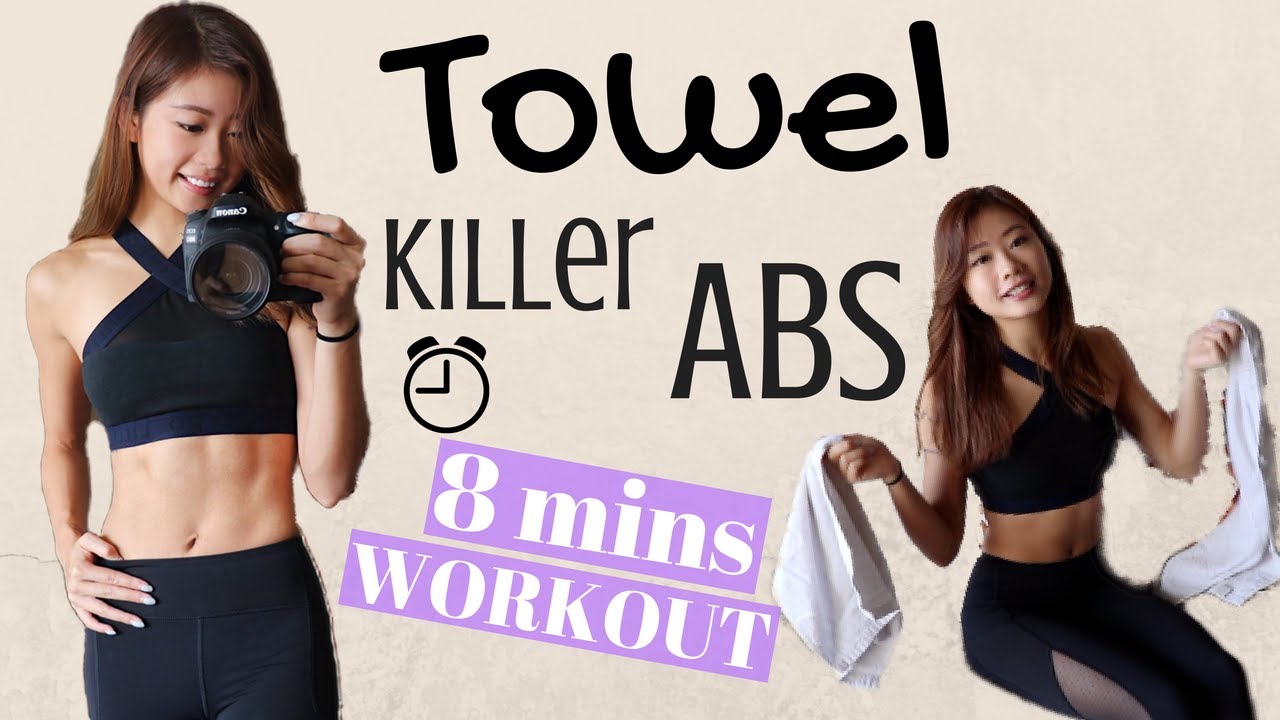 8 min Killer Ab Workout for Intense Flat Belly Fat Burning | At Home Routine with Towels