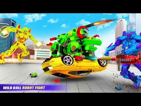 Grand Bull Robot Transforming Car | Robot Games | Chari Games