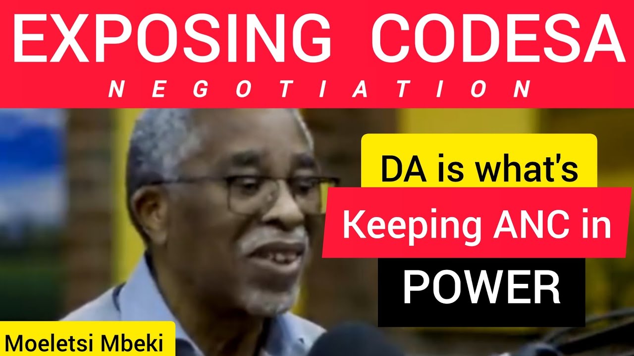 CODESA Nigotiations, DA is what's keeping ANC in power | Moeletsi Mbeki