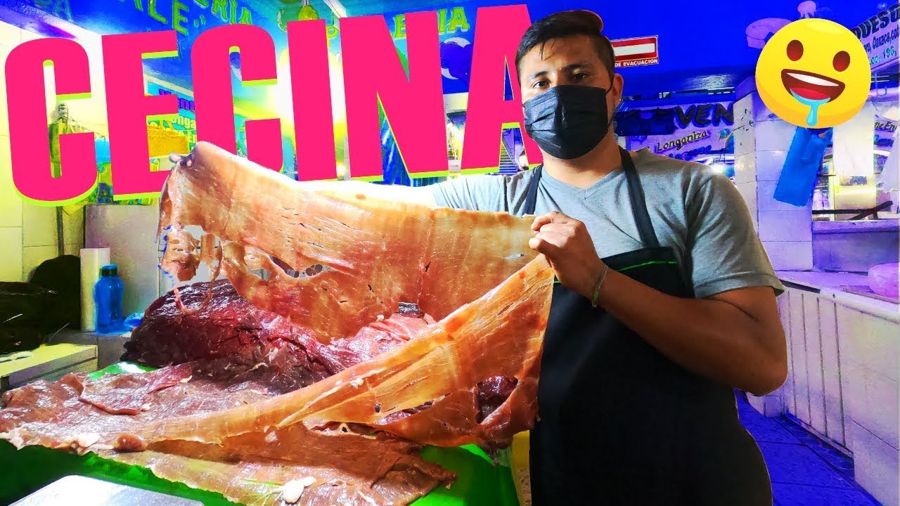 🤤La Mejor Cecina del Mundo 🌍 Mercado de Yecapixtla Morelos, La Capital Mundial de la Cecina 🇲🇽