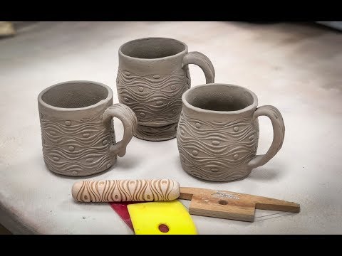 Three Variations on Making a Simple Cylindrical Slab Cup With Three Different Handles