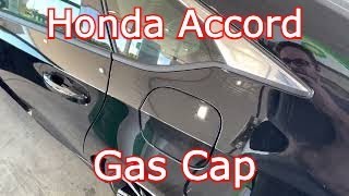 2022 Honda Accord - How To Open Gas Cap Fuel Door