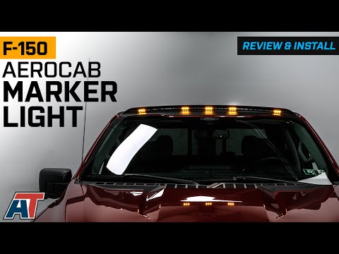 2015-2023 F-150 AeroCab Marker Light; Textured Black Review & Install