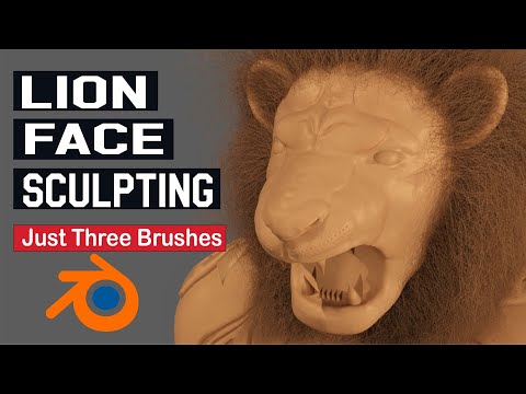 Lion Head Sculpting (easy method!!!)