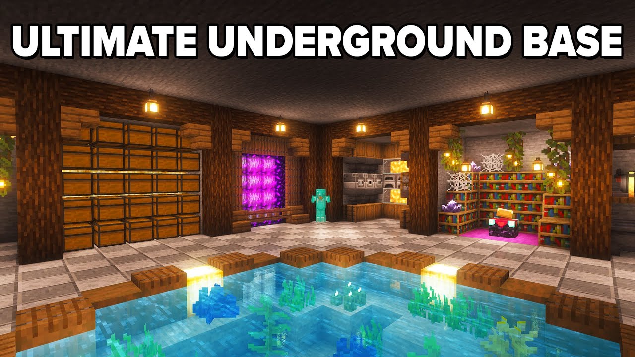 Minecraft: How to Build the ULTIMATE Underground Base | Tutorial🏠