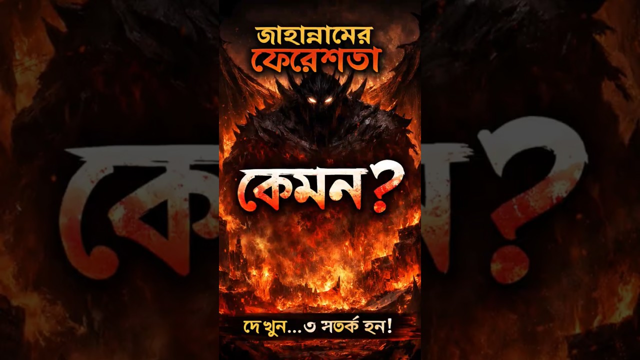 😱 জাহান্নামের ফেরেশতা কেমন? আপনি জানলে অবাক হবেন!#ViralVideo#Trending#FYP#ForYou#Shorts#TikTokBangla