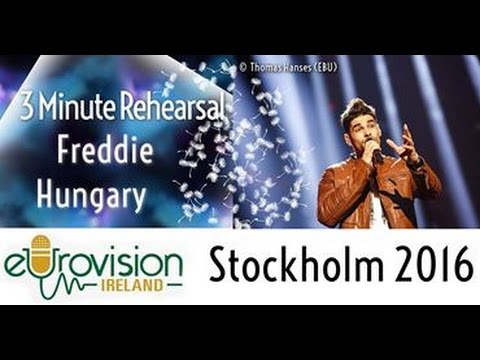 Eurovision 2016: Second rehearsal of Freddie from Hungary with 'Pioneer'
