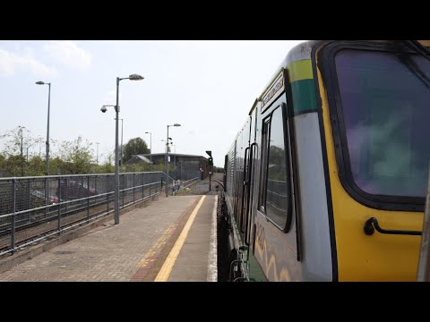 On Board Irish Rail Mark 4 Set Behind 201 Class Loco Number 220 Dublin Heuston - Park West.