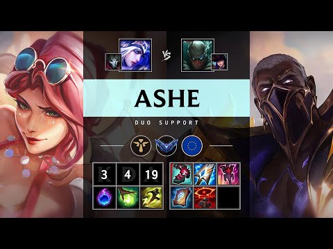 Ashe Support vs Pyke - EUW Diamond Patch 25.13