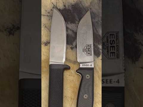 CPM3V vs. S35VN edge retention #shorts #coldsteel #esee #edgeretention