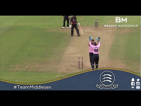 Somerset v Middlesex - NatWest T20 Blast Match Action (15Jul2016)