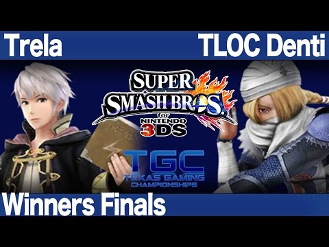 TRTTGC1 Smash 3DS - Trela (Robin,Shulk,Charizard) vs TLOC Denti (Sheik) - Winners Finals