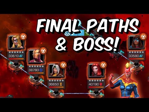 Final Paths & Boss! - Captain Marvel's Combat Clash Chapter 2 - Marvel Contest Of Champions