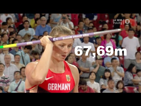 Katharina Molitor Speerwerfen letzter versuch Gold WM Peking 2015 HD