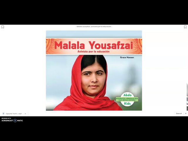 Vídeo relacionado con Malala Yousafzai (Spanish Edition): La chica que alzó la voz a favor de los derechos de los niños