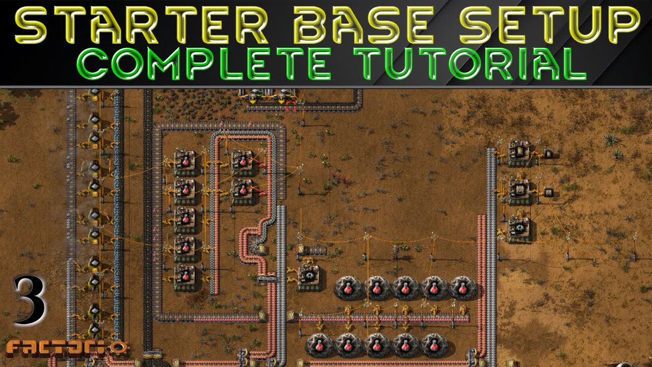 STARTER BASE SETUP - Tutorial Series FACTORIO Guide Ep 03