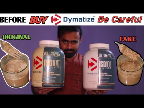 I Got Fake Dymatize Whey Protein - Original or Fake Whey Protein how its looks.