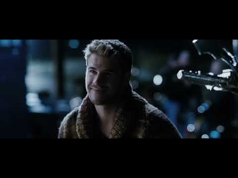 Trailer frame with heroic lineup—music connects character entrances with fanfare motifs