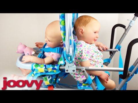 Blue and Pink Joovy Stroller Toy Caboose Unboxing and Details! Video