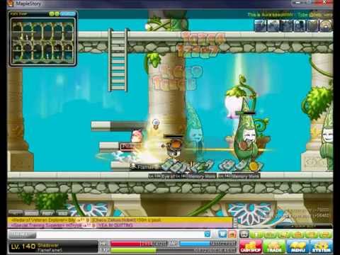 Maplestory lvl 140 Shadower Training At memory lane 1