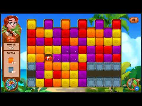 Lost Island Blast Adventure Level 449 - NO BOOSTERS 🏝️ | SKILLGAMING ✔️