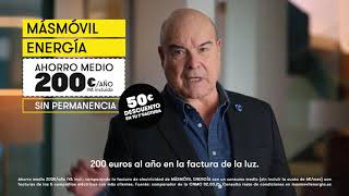 MÁSMÓVIL ENERGÍA, el ahorro fácil en tu factura de la luz. anuncio