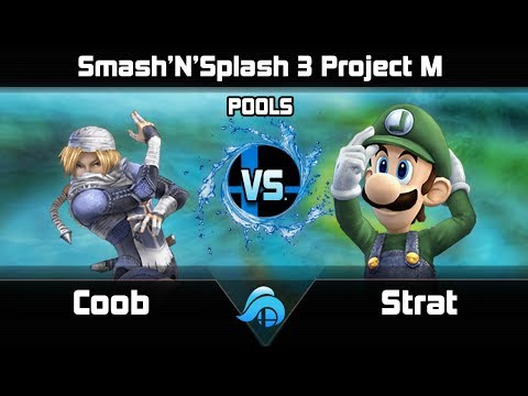 Smash n Splash 3 Project M Singles Pools - Coob (Sheik) vs. Strat (Luigi)